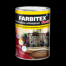 Красно-коричневый 0,8 кг грунт ГФ-021 FARBITEX